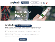 Tablet Screenshot of payforit.org